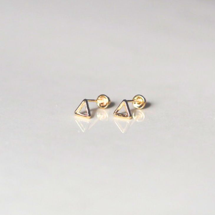 Mini Triangle Silhouette Studs