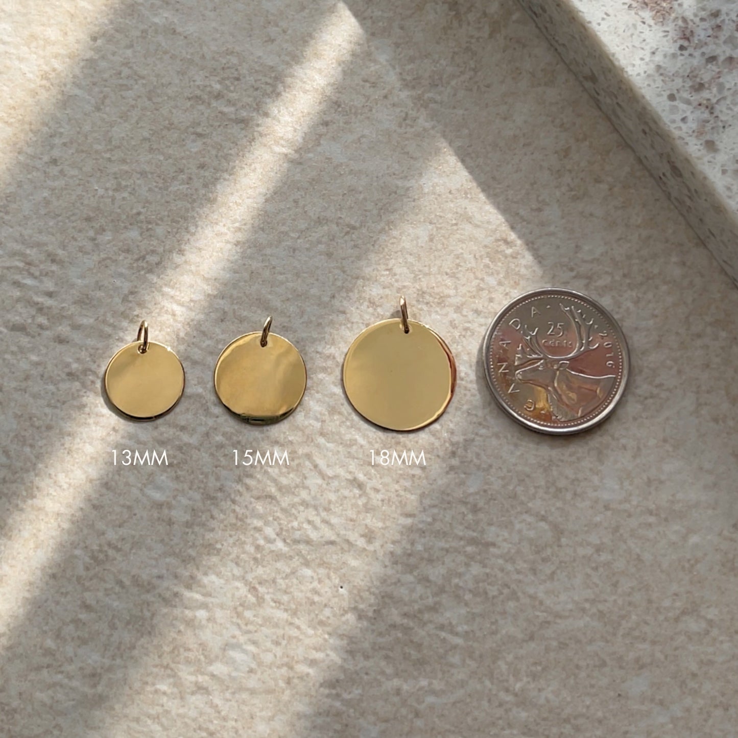 Paw Print Pendant | 10K Gold Circle