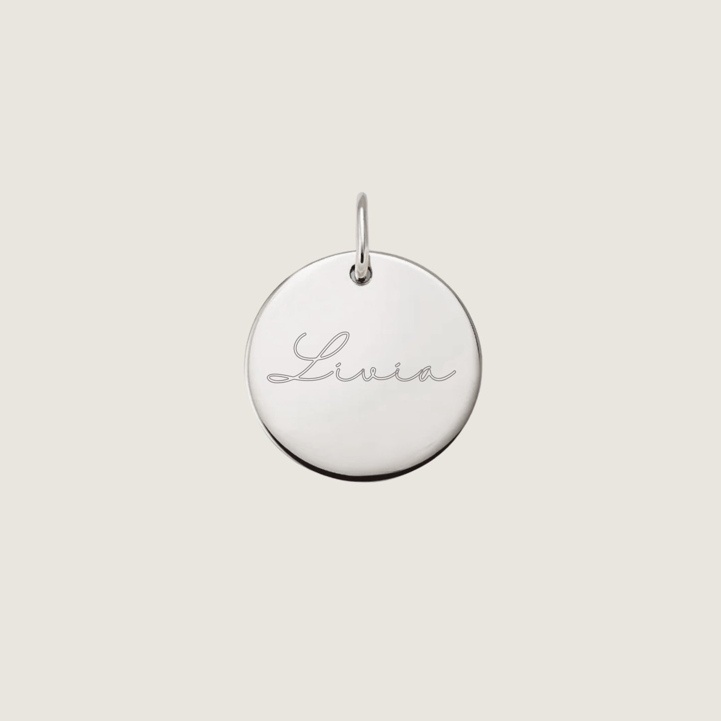 Initial Name Pendant | 10K Gold Circle