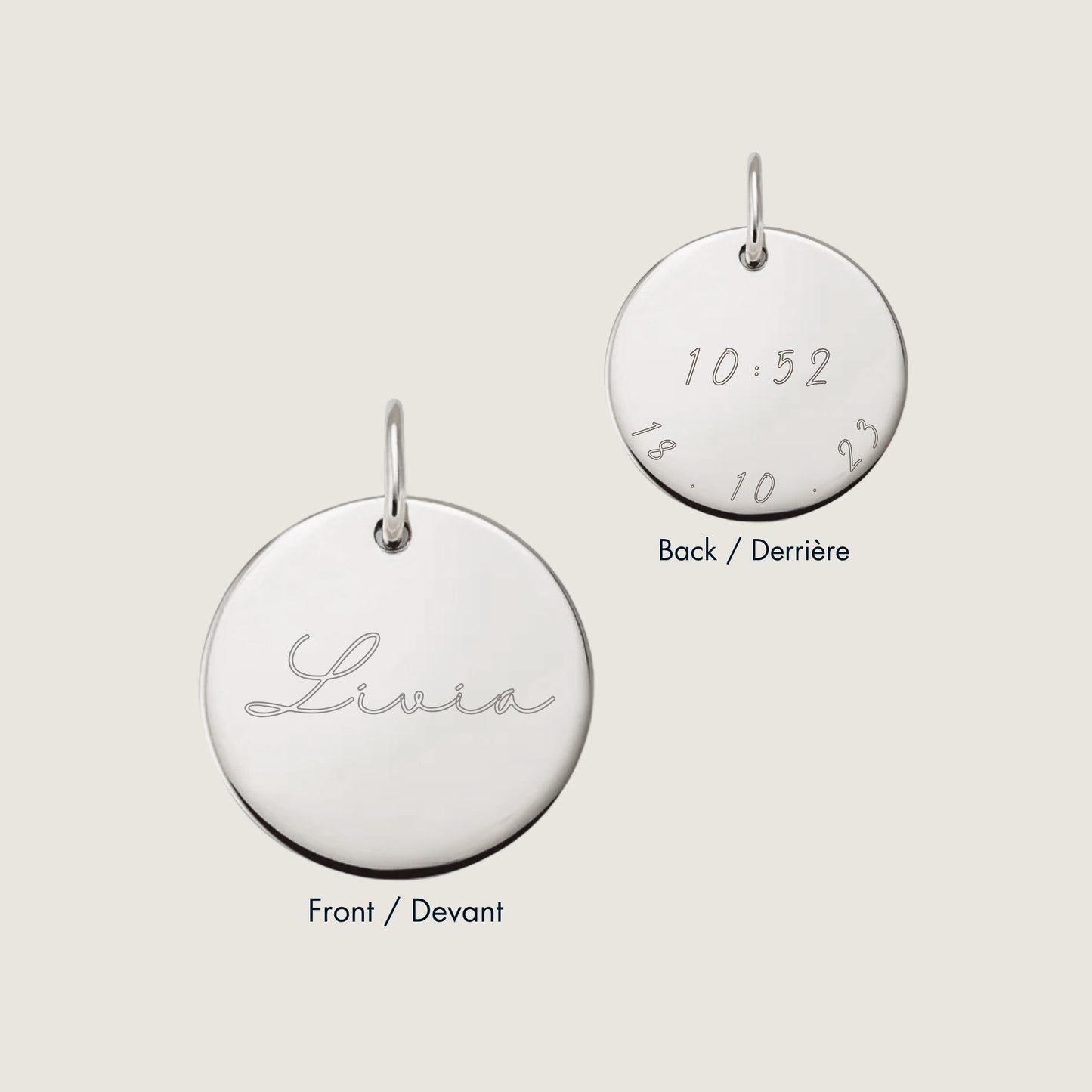 Initial Name Pendant | 10K Gold Circle