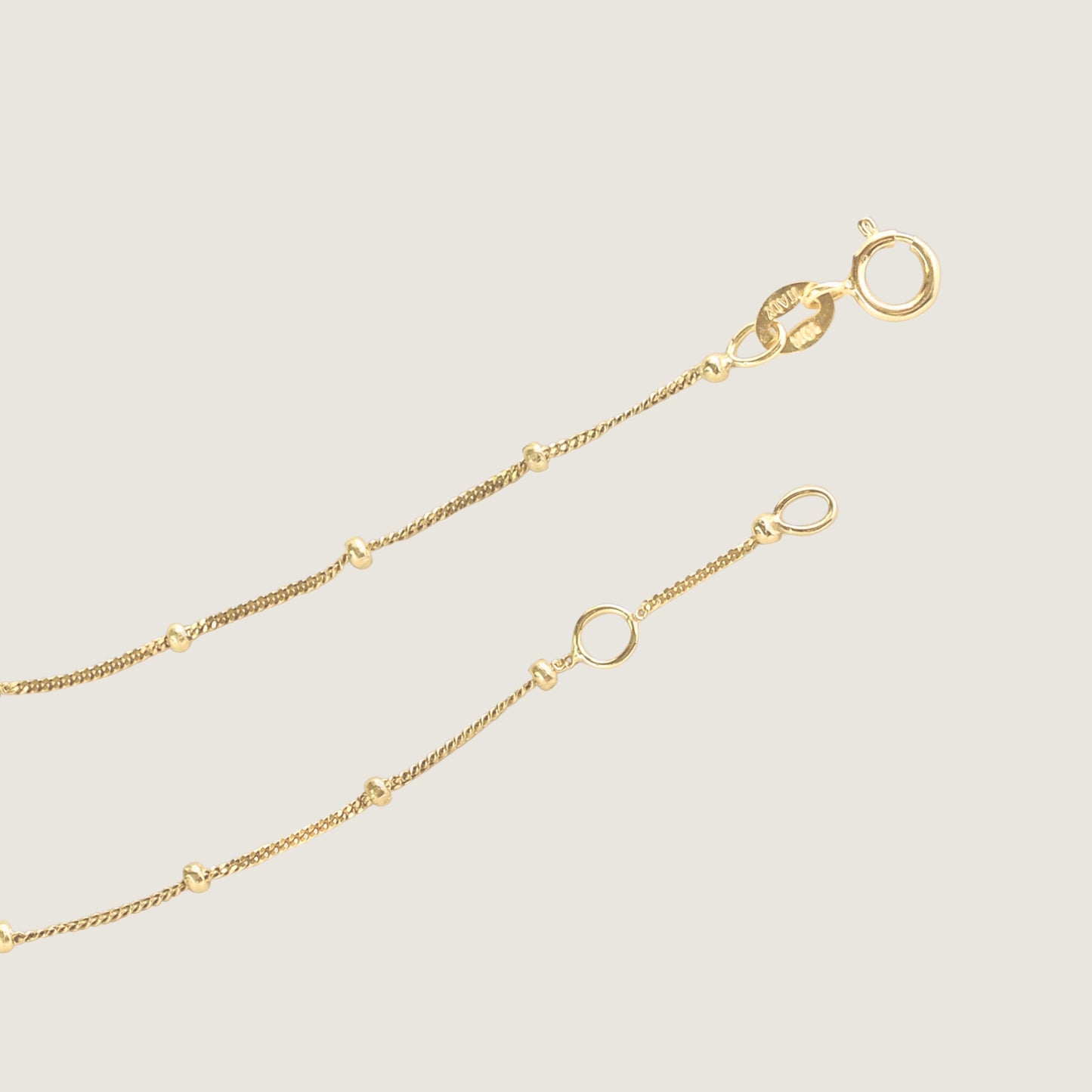 Bracelet Sphère Trois Empreintes | Rectangle Or 10 Carats