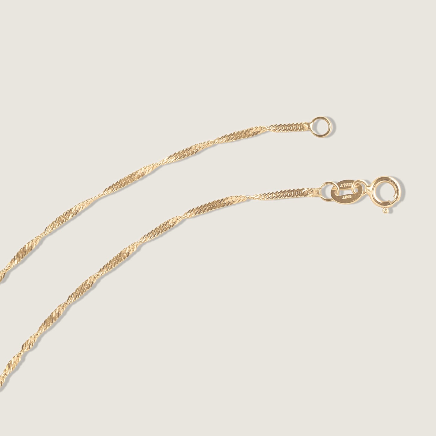 Paw Print Twisted Bracelet | 10K Gold Circle