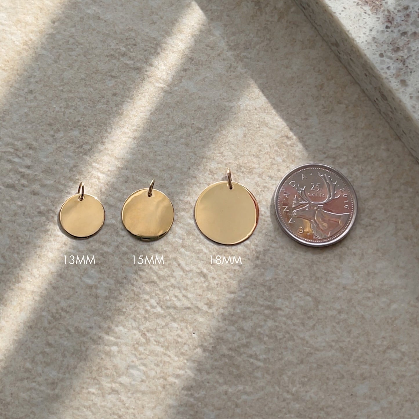 Fingerprint Sphere Chain Necklace | 10K Gold Circle