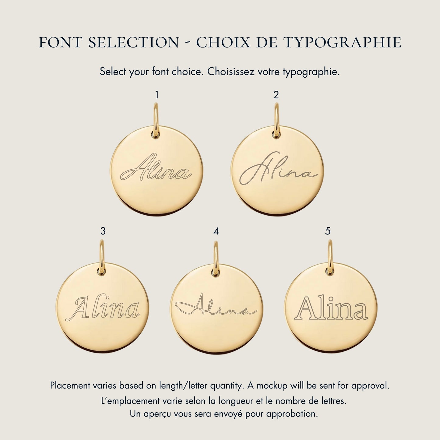 Fingerprint Sphere Chain Necklace | 10K Gold Circle