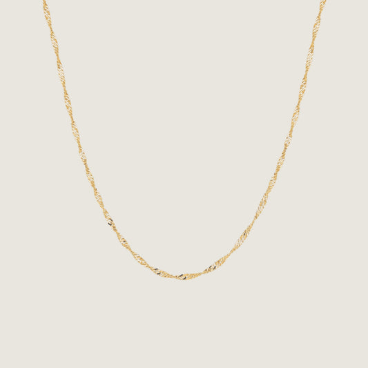 Twisted Chain Necklace | 10K Gold