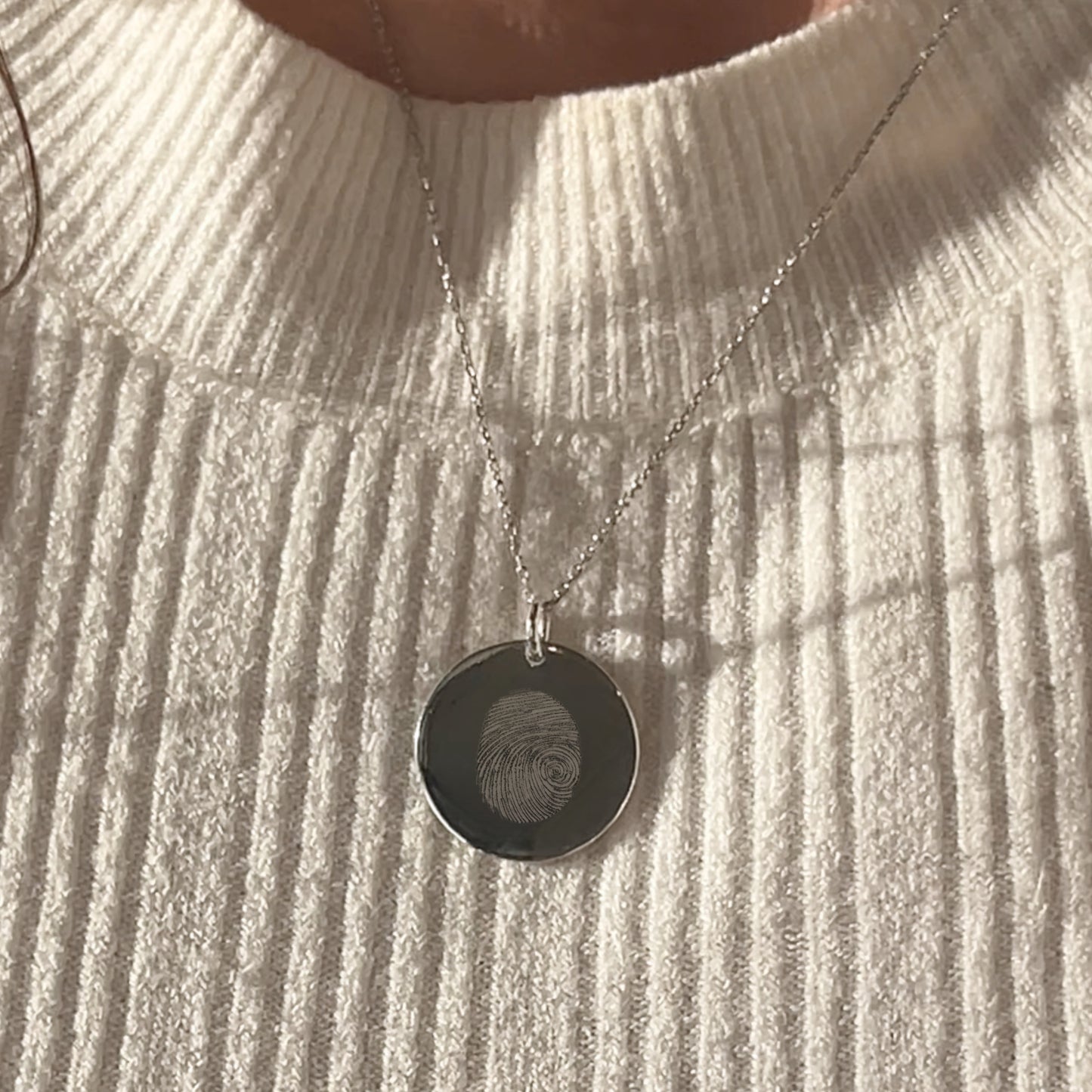 Fingerprint Pendant | 925 Sterling Silver