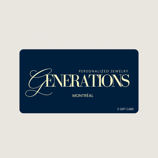 Carte Cadeau Générations Bijoux
