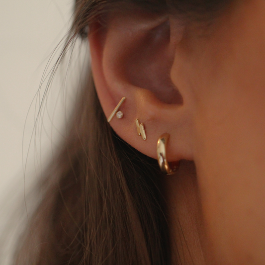 Mini-boucle d'oreille Bold