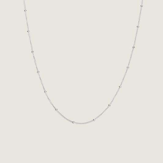 Sphere Chain Necklace | Sterling Silver