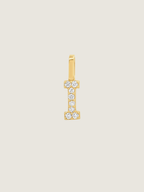 Diamond Initial Pendant | 14K Gold