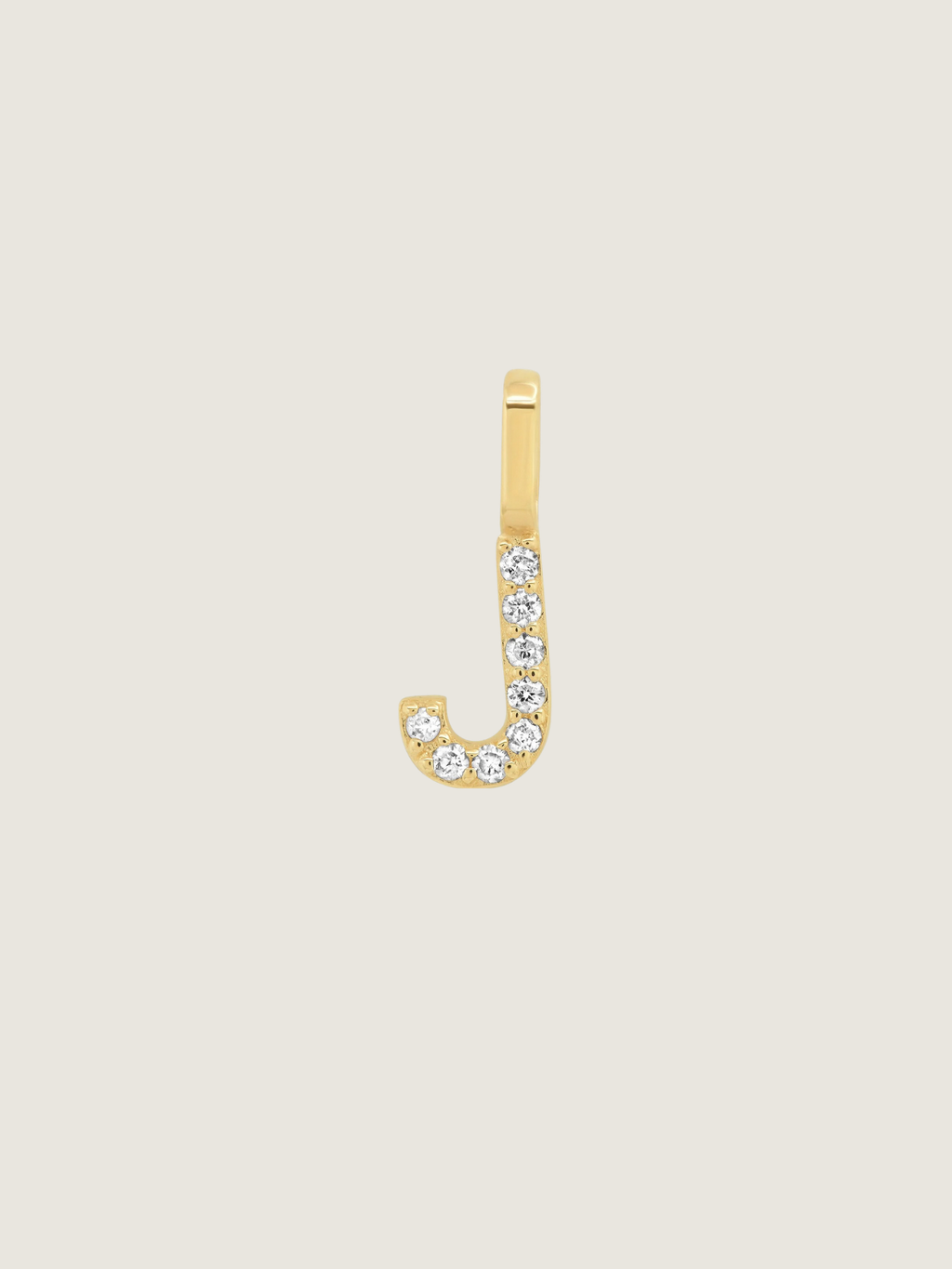 Diamond Initial Pendant | 14K Gold