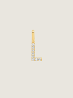 Diamond Initial Pendant | 14K Gold