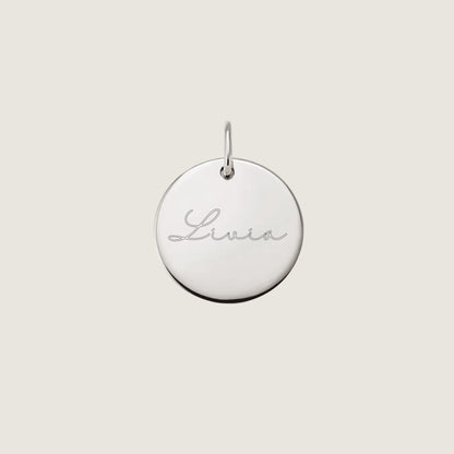 Initial Name Pendant | 10K Gold Circle