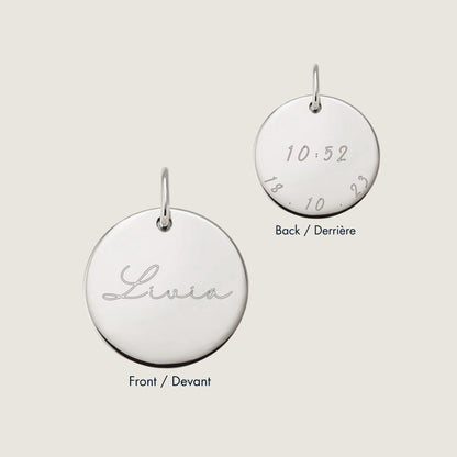 Initial Name Pendant | 10K Gold Circle