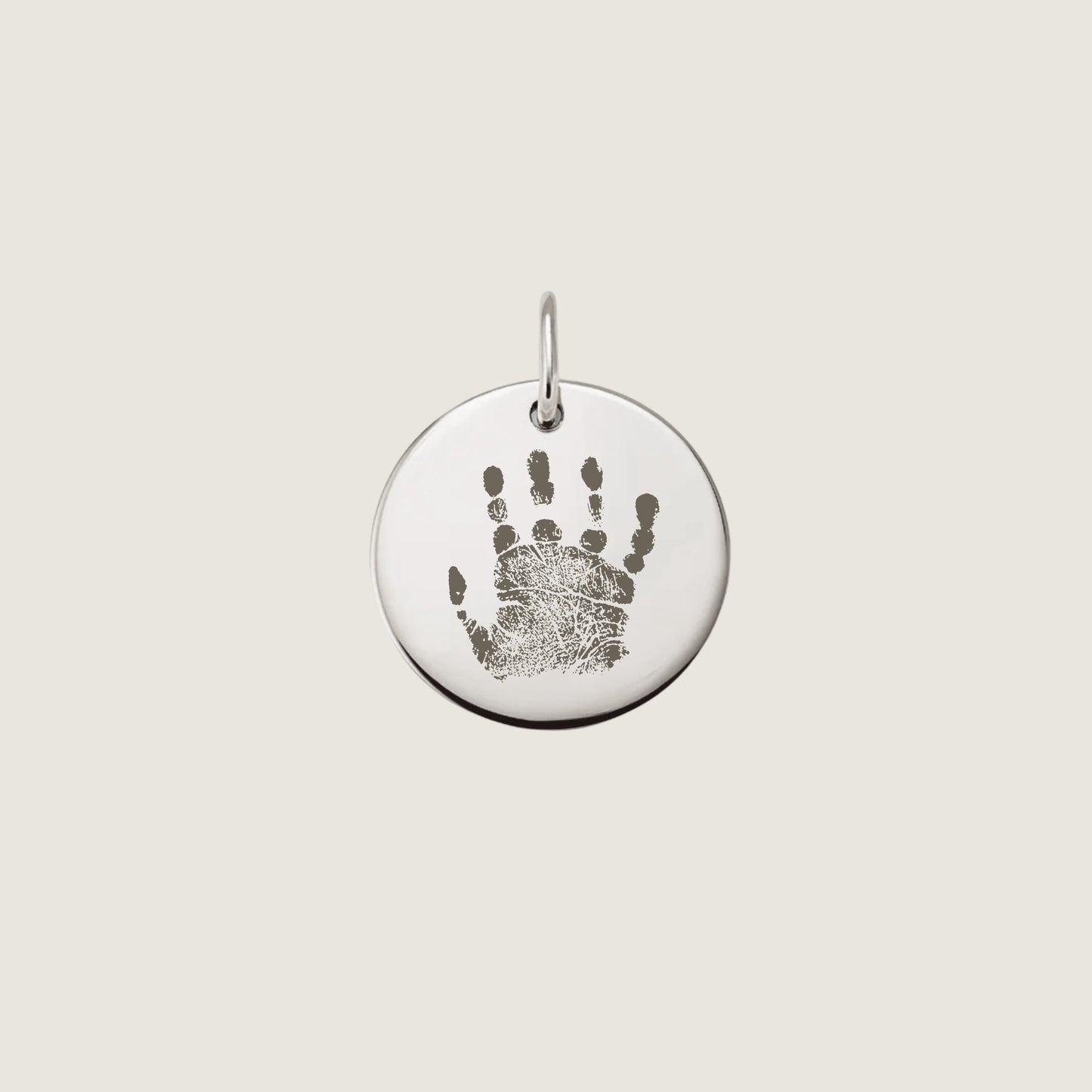 Pendentif Gravure de Main | Disque en Or 10 Carats