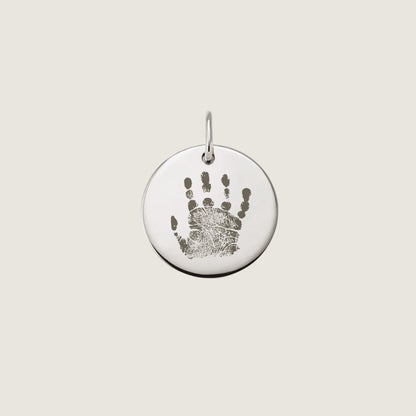 Pendentif Gravure de Main | Disque en Or 10 Carats