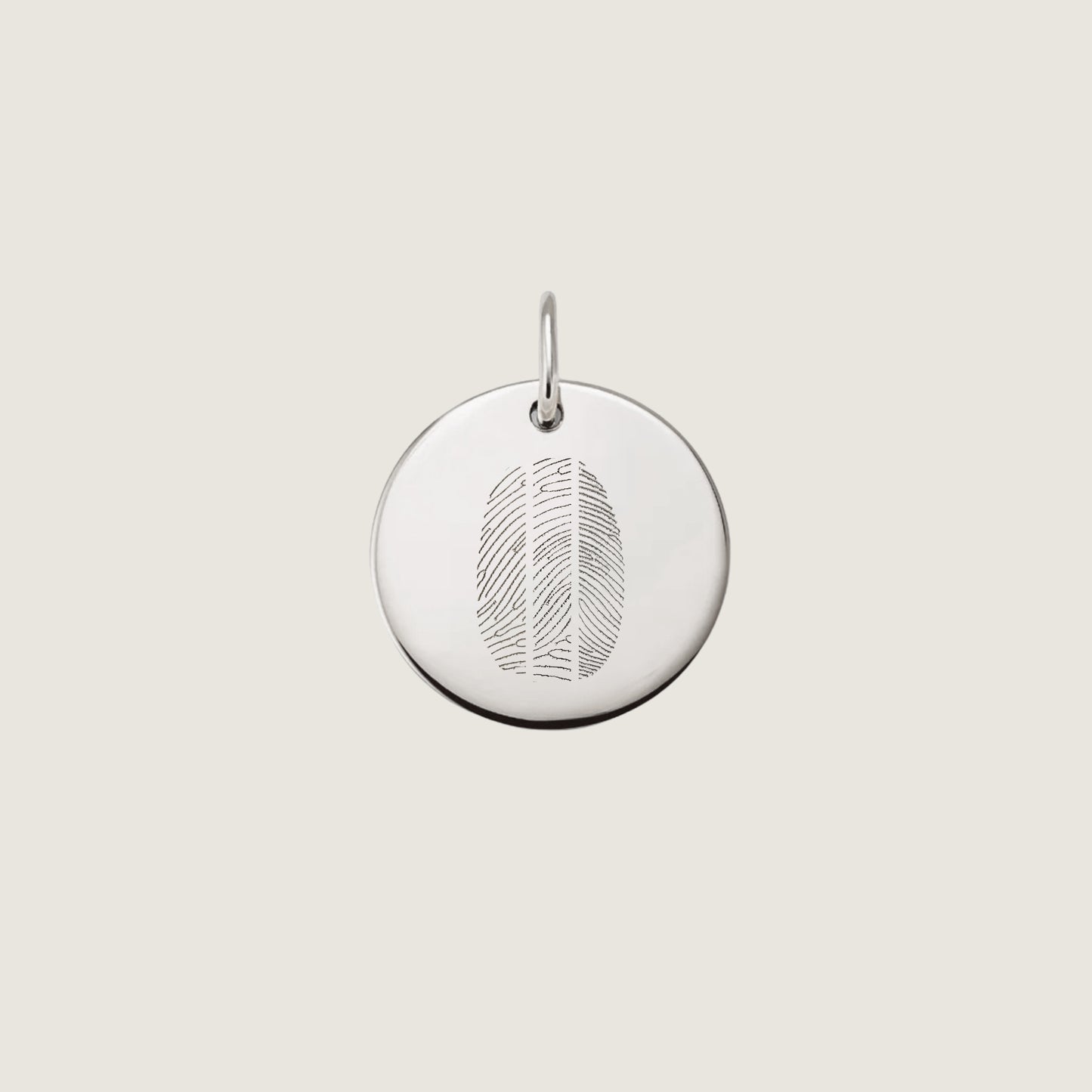 Pendentif Trois Empreintes | Disque en Or 10 Carats