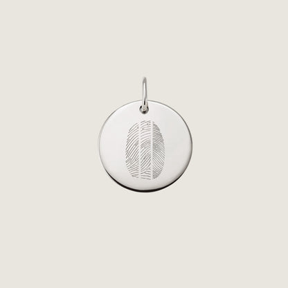 Pendentif Trois Empreintes | Disque en Or 10 Carats