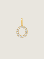 Diamond Initial Pendant | 14K Gold