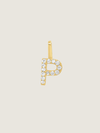 Diamond Initial Pendant | 14K Gold