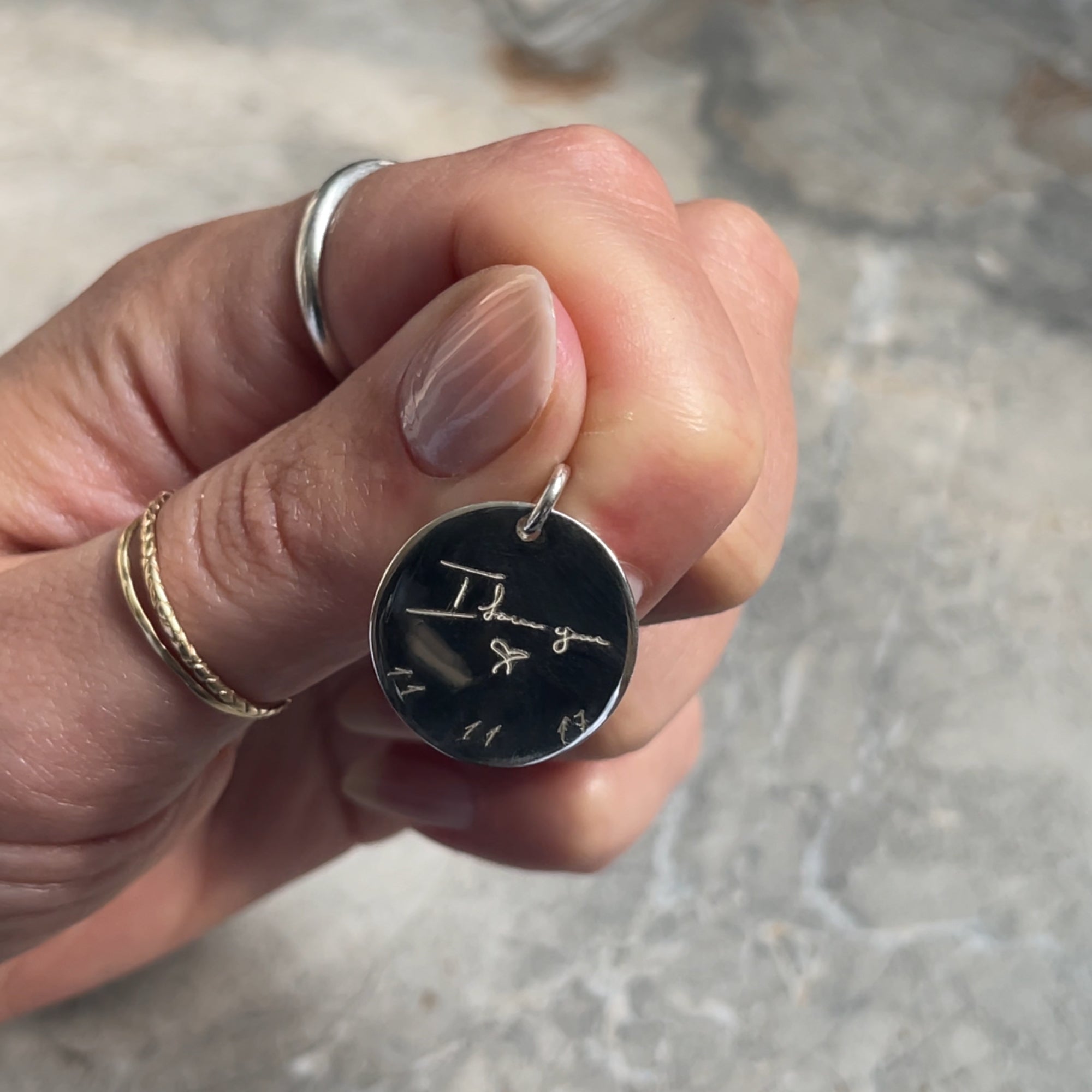 Handwriting Pendant | 925 Sterling Silver