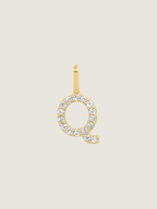 Diamond Initial Pendant | 14K Gold