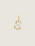 Diamond Initial Pendant | 14K Gold