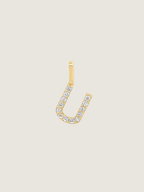 Diamond Initial Pendant | 14K Gold