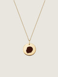 Pendentif d'Empreinte | Disque en Or 10 Carats