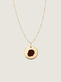 Pendentif d'Empreinte | Disque en Or 10 Carats