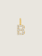 Diamond Initial Pendant | 14K Gold