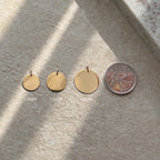 Fingerprint Sphere Chain Necklace | 10K Gold Circle
