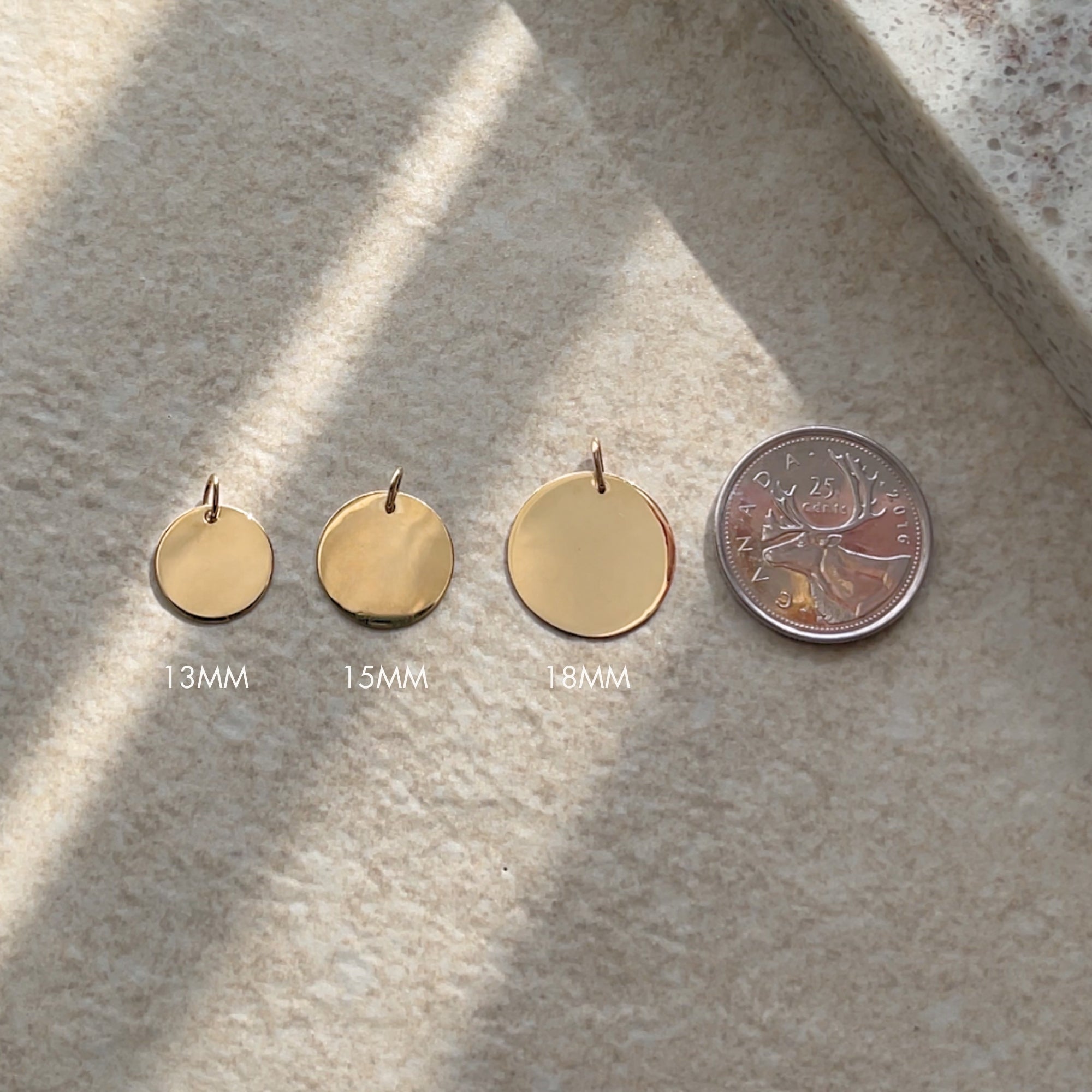 Fingerprint Sphere Chain Necklace | 10K Gold Circle