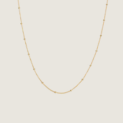 Sphere Chain Necklace | 10K Gold