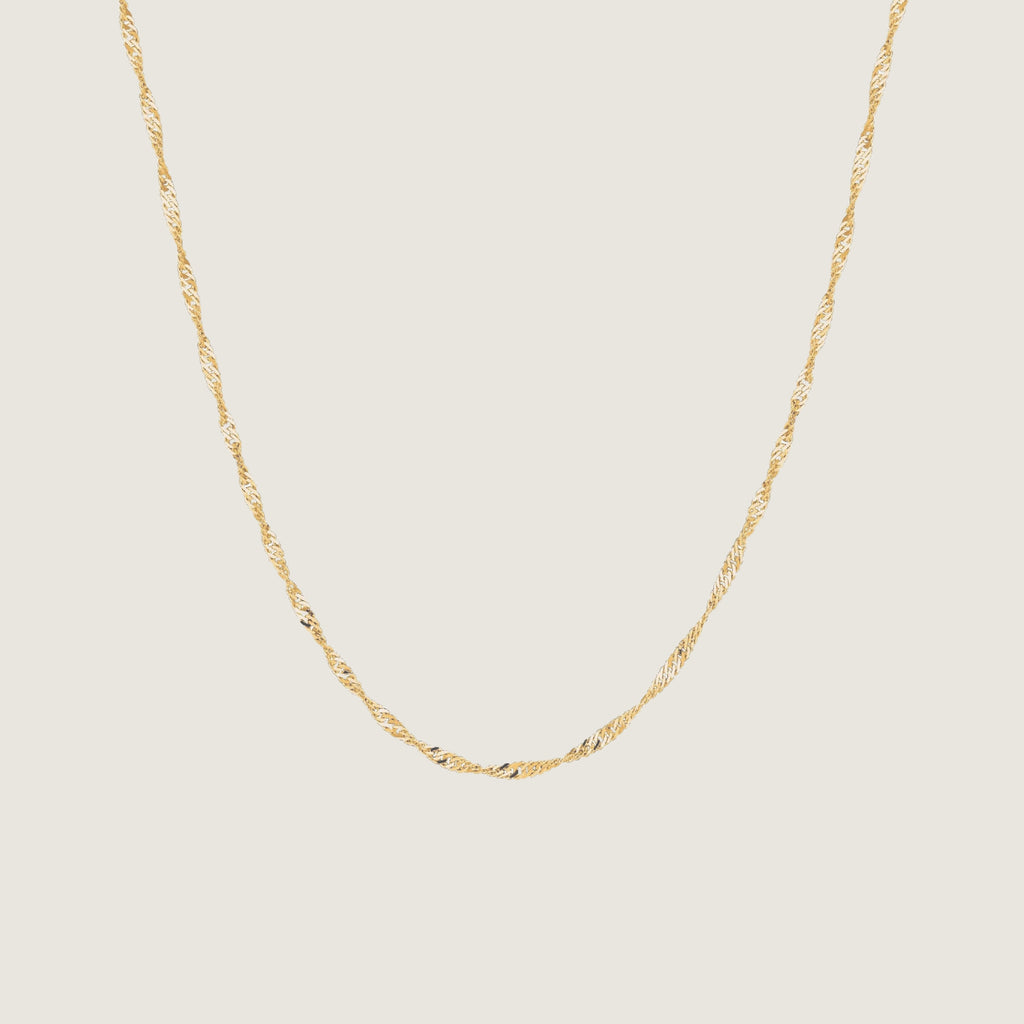 Twisted Chain Necklace | 10K Gold