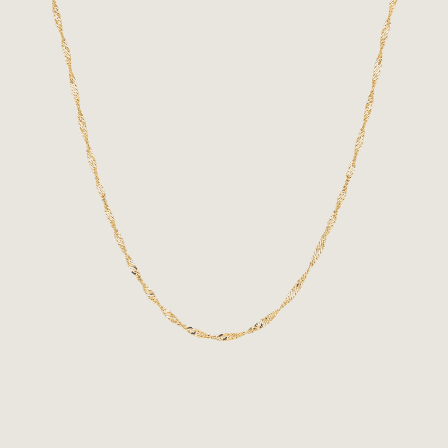 Twisted Chain Necklace | 10K Gold