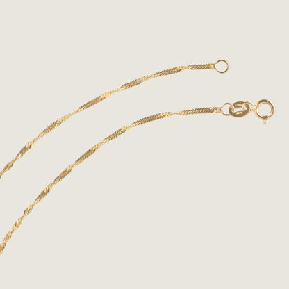Twisted Chain Necklace | 10K Gold