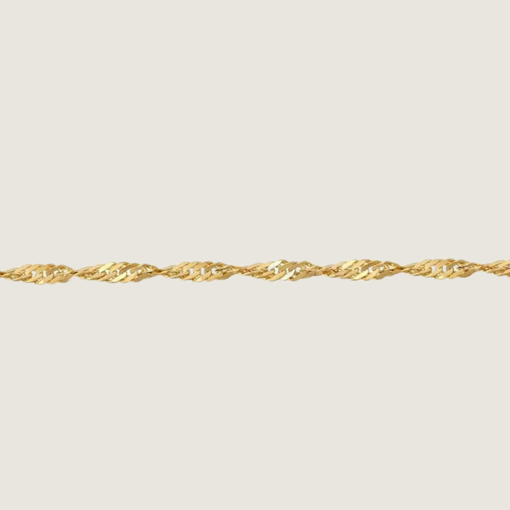 Twisted Chain Necklace | 10K Gold