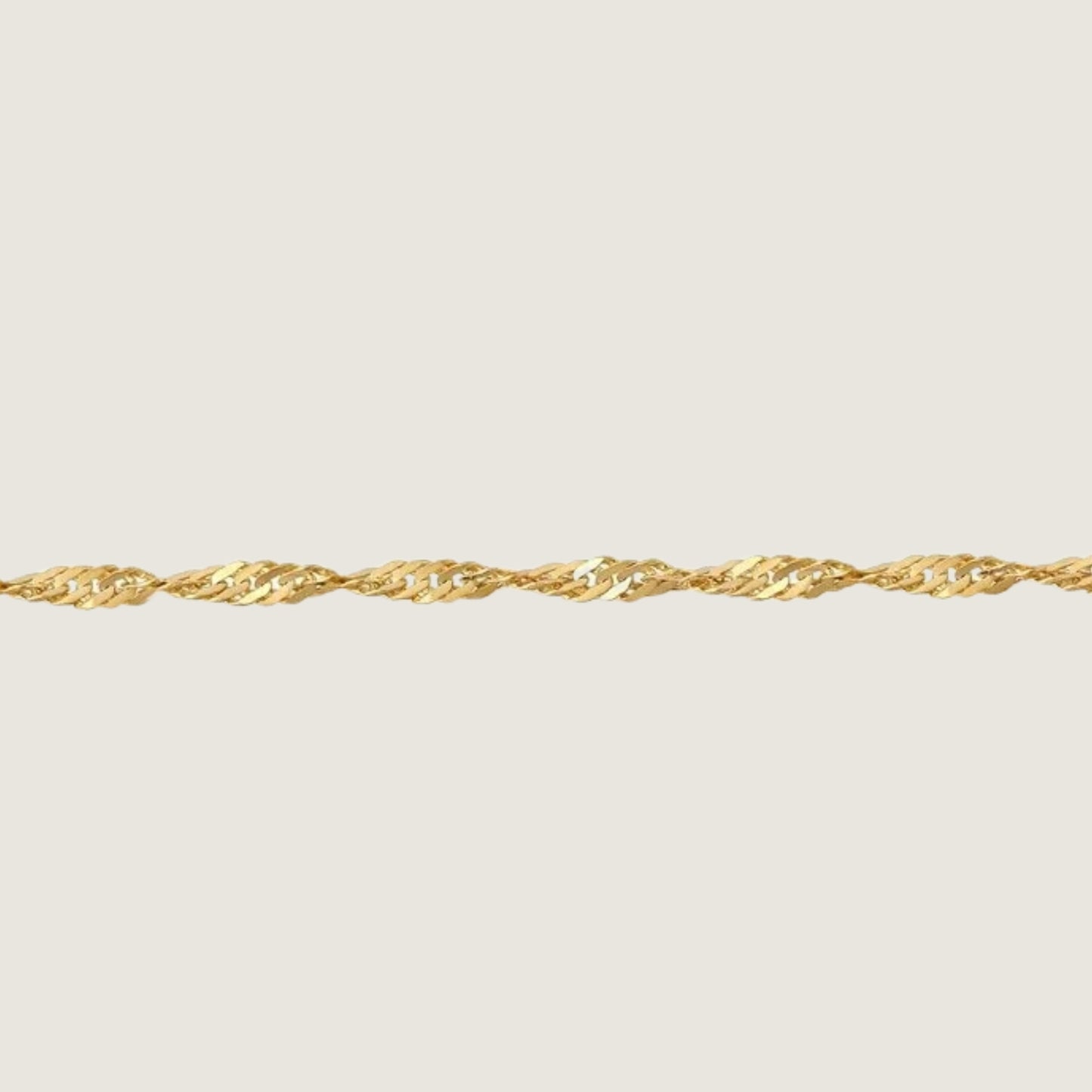 Twisted Chain Necklace | 10K Gold