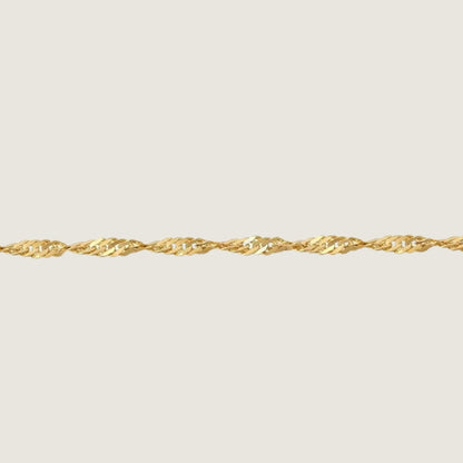 Twisted Chain Necklace | 10K Gold