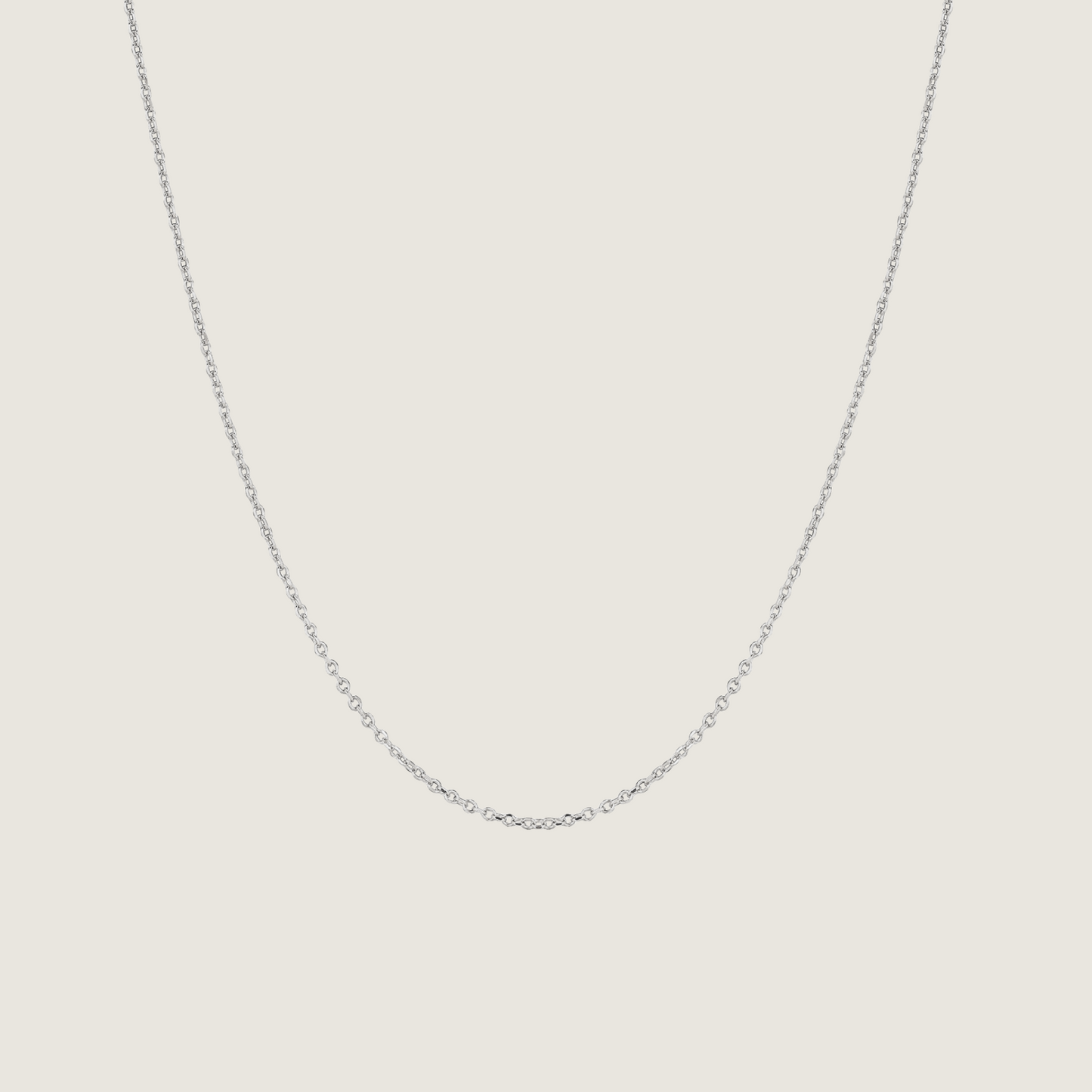 Cable Chain Necklace | Sterling Silver