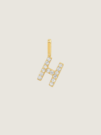 Diamond Initial Pendant | 14K Gold