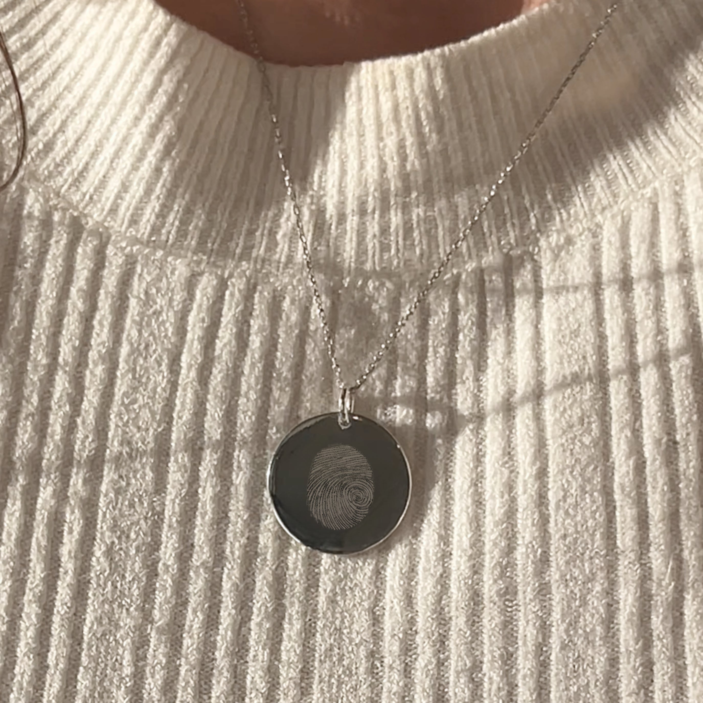 Fingerprint Pendant | 925 Sterling Silver