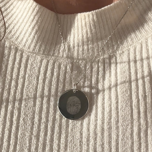 Fingerprint Pendant | 925 Sterling Silver
