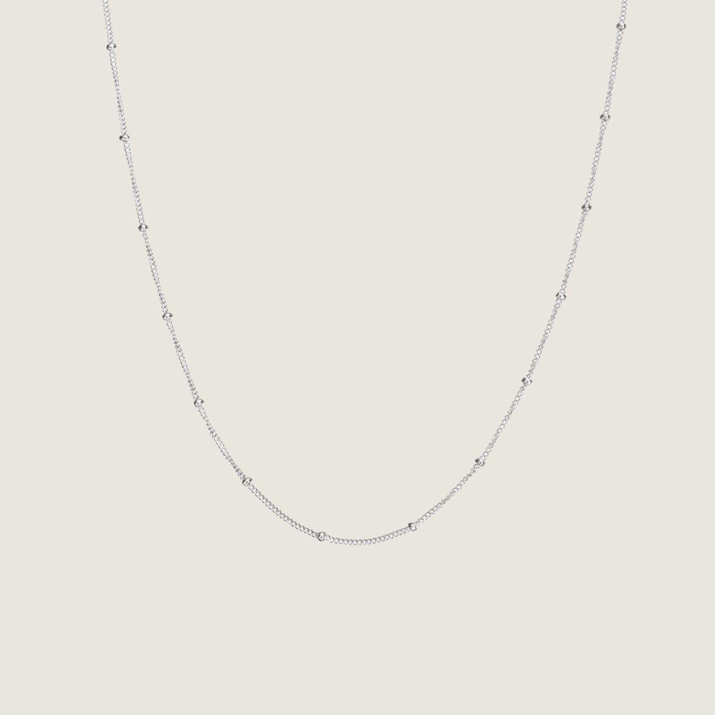 Sphere Chain Necklace | Sterling Silver