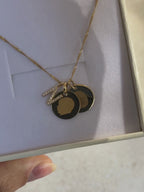 Diamond Initial Pendant | 14K Gold